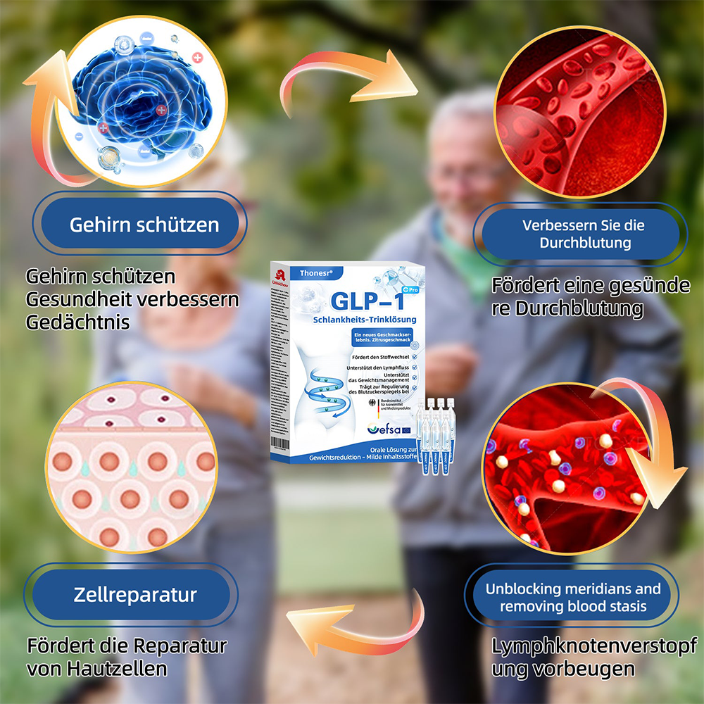 Thonesr® GLP-1 Pro Schlankheits-Trinklösung 7 Tage sichtbare Wirkung, keine Nebenwirkungen, geeignet für alle Altersgruppen 🌹