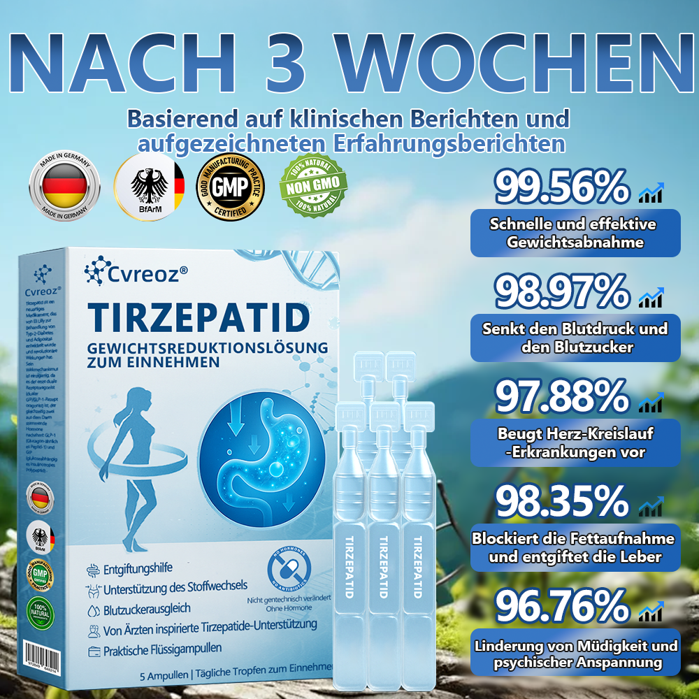 【Letzter Tag Aktion 66 % RABATT】🌅 𝑪𝒗𝒓𝒆𝒐𝒛® NIDDK-Tirzepatid Gewichtsreduktionslösung zum Einnehmen ✅ Einmal alle zwei Tage anwenden | Schnell 20 Pfund abnehmen. Zucker um 90 % reduzieren |)👩‍⚕️