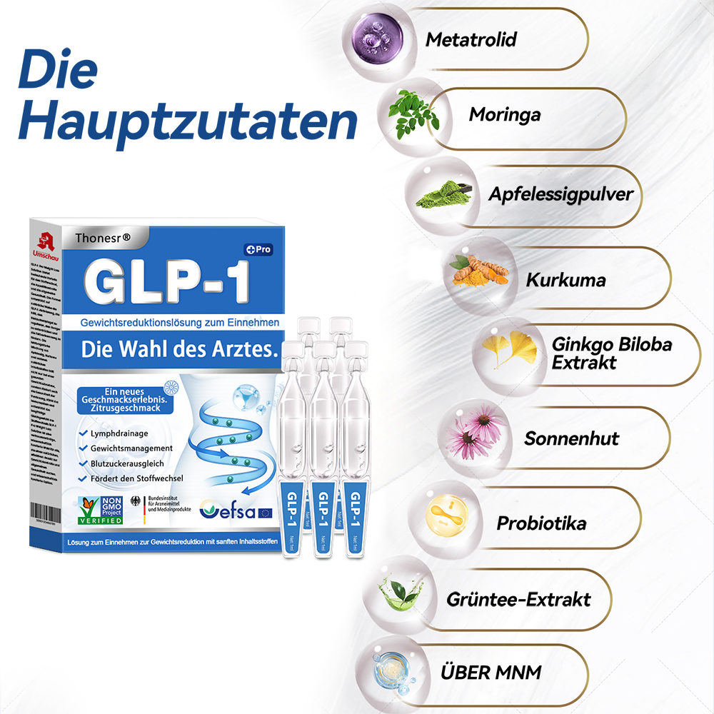 Thonesr® GLP-1 Pro Gewichtsreduktionslösung zum Einnehmen💧7 Tage sichtbare Wirkung, keine Nebenwirkungen, für alle Altersgruppen geeignet✔️