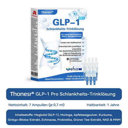 Thonesr® GLP-1 Pro Schlankheits-Trinklösung 7 Tage sichtbare Wirkung, keine Nebenwirkungen, geeignet für alle Altersgruppen 🌹