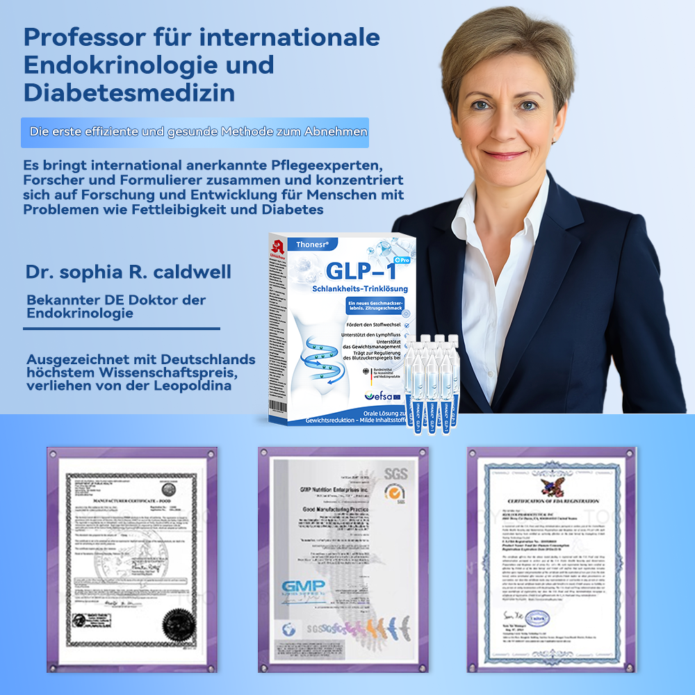 Thonesr® GLP-1 Pro Schlankheits-Trinklösung 7 Tage sichtbare Wirkung, keine Nebenwirkungen, geeignet für alle Altersgruppen 🌹